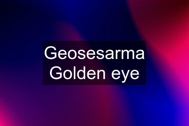 Geosesarma Golden eye