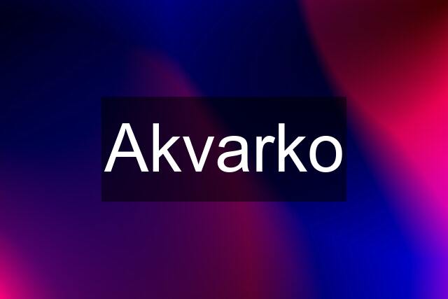 Akvarko