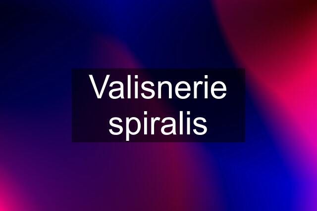 Valisnerie spiralis