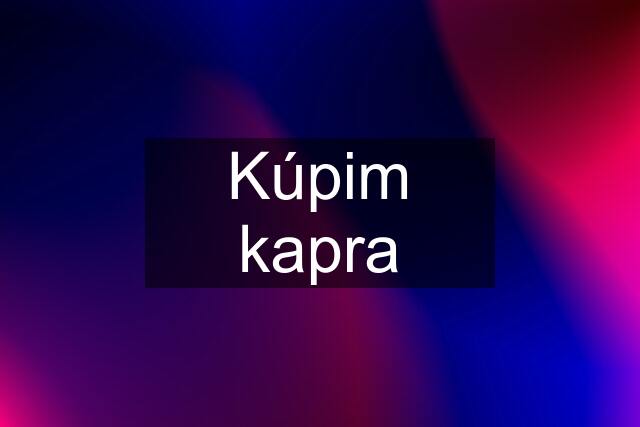 Kúpim kapra