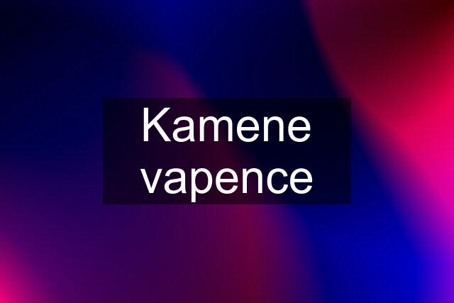 Kamene vapence