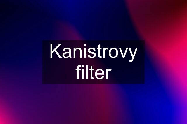 Kanistrovy filter