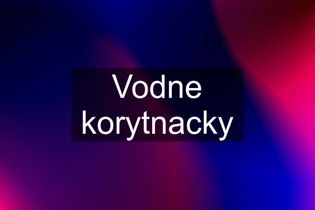 Vodne korytnacky