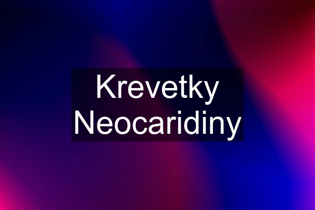 Krevetky Neocaridiny