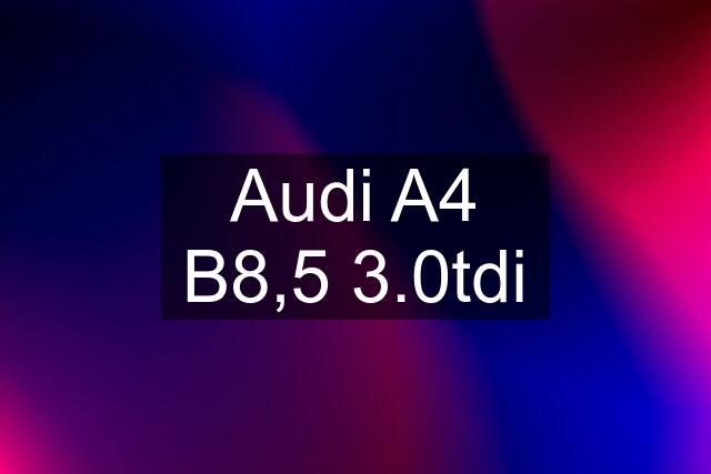 Audi A4 B8,5 3.0tdi