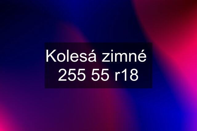 Kolesá zimné  255 55 r18