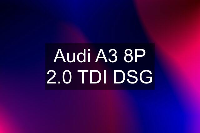 Audi A3 8P 2.0 TDI DSG