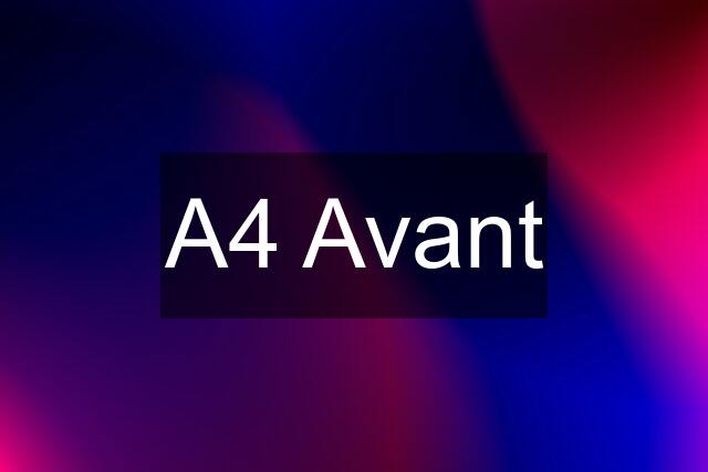 A4 Avant