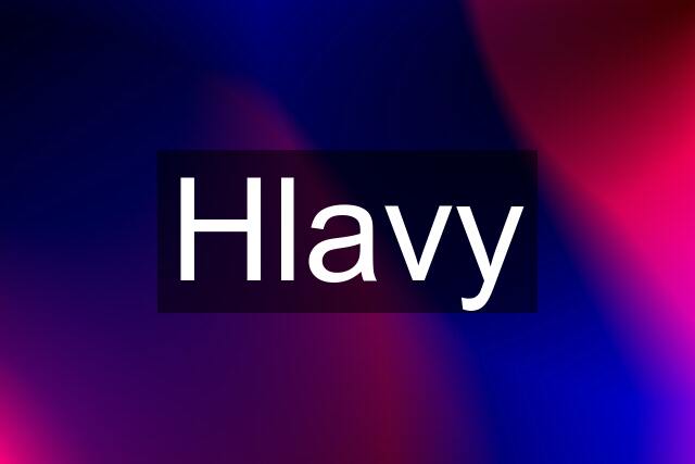 Hlavy