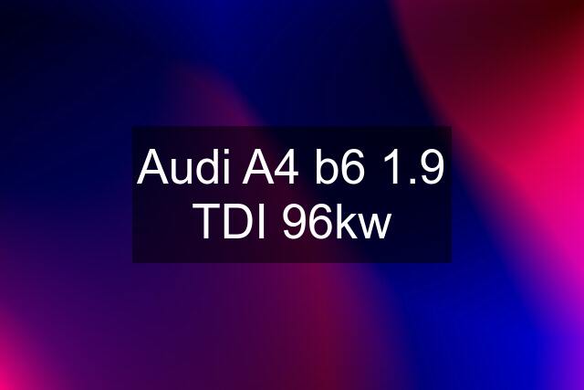 Audi A4 b6 1.9 TDI 96kw