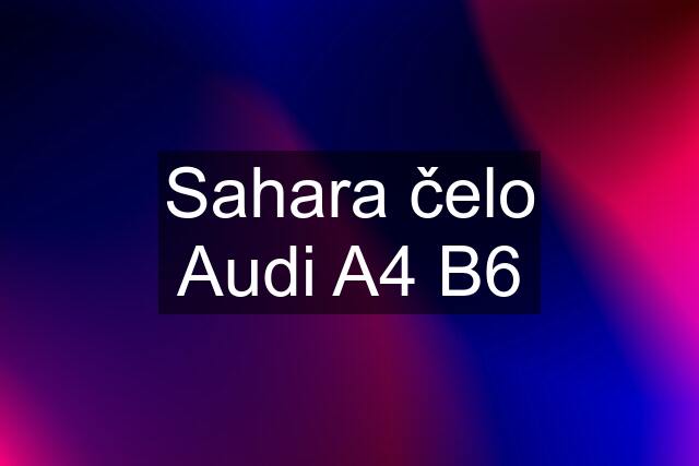 Sahara čelo Audi A4 B6