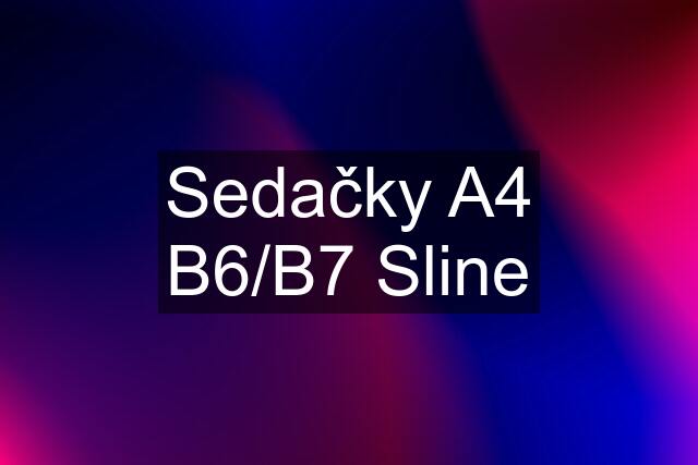 Sedačky A4 B6/B7 Sline