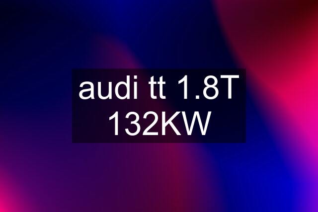 audi tt 1.8T 132KW