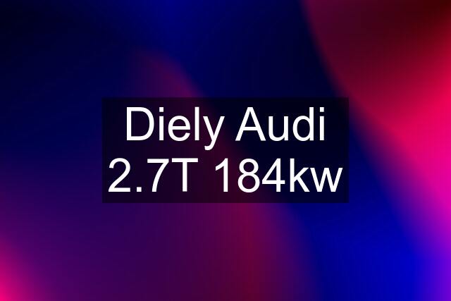 Diely Audi 2.7T 184kw