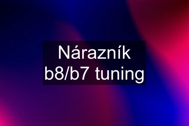 Nárazník b8/b7 tuning