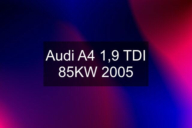 Audi A4 1,9 TDI 85KW 2005