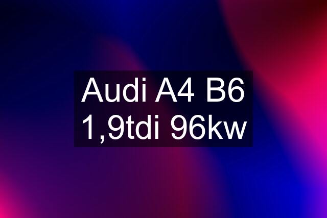 Audi A4 B6 1,9tdi 96kw