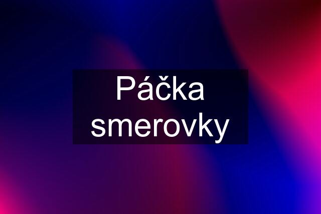 Páčka smerovky