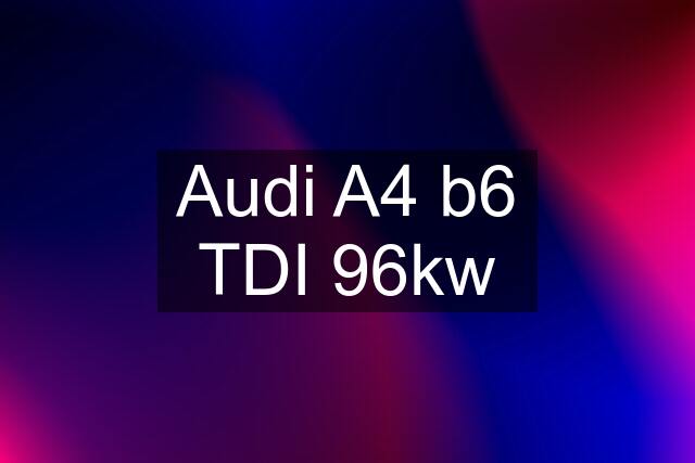 Audi A4 b6 TDI 96kw