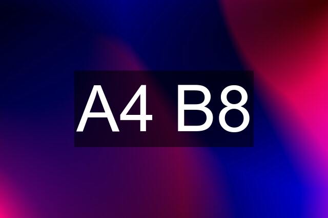 A4 B8