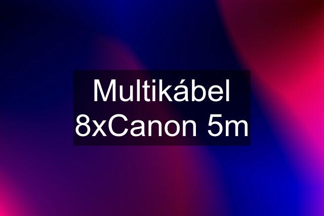 Multikábel 8xCanon 5m