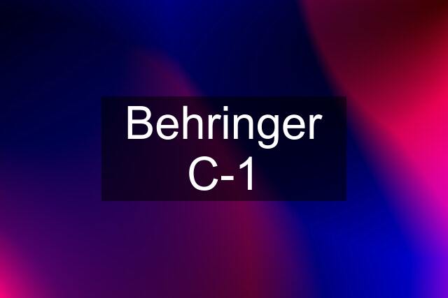 Behringer C-1