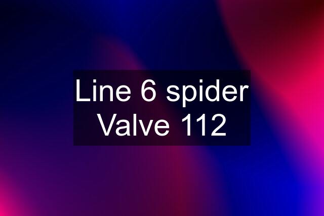 Line 6 spider Valve 112