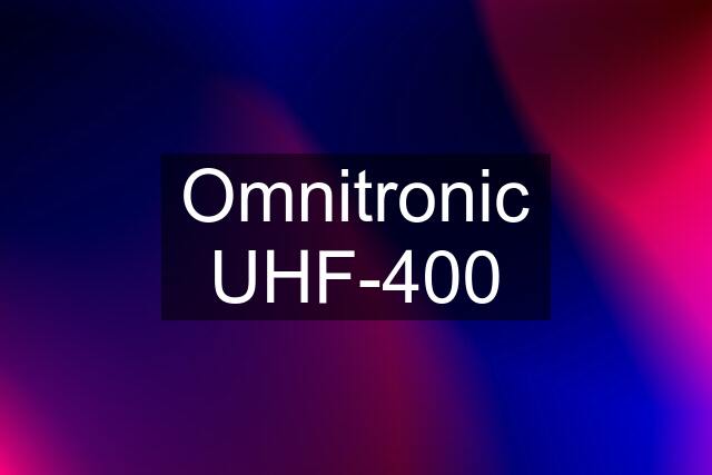 Omnitronic UHF-400