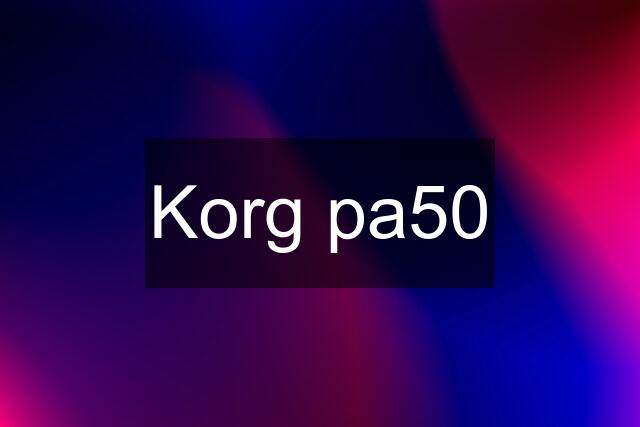 Korg pa50