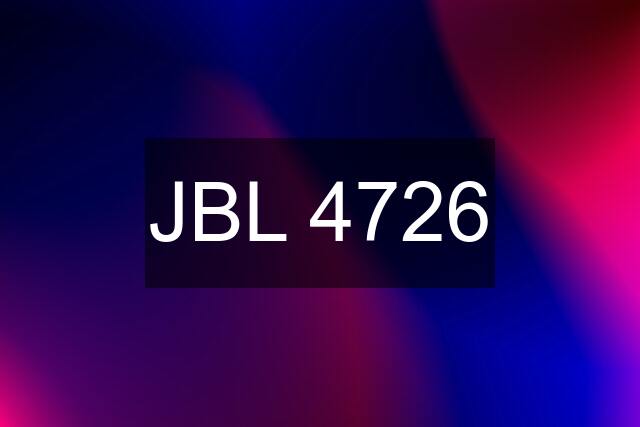 JBL 4726