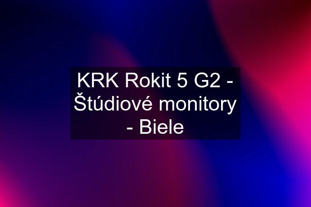 KRK Rokit 5 G2 - Štúdiové monitory - Biele