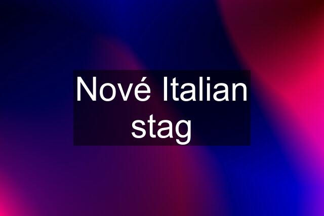 Nové Italian stag