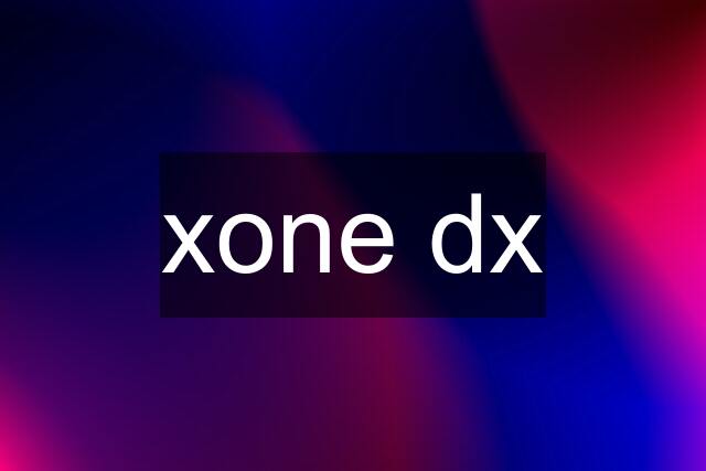 xone dx