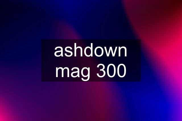 ashdown mag 300