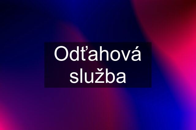 Odťahová služba