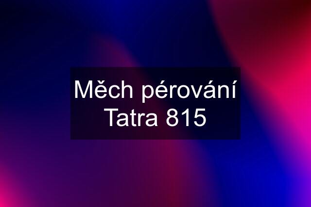 Měch pérování Tatra 815