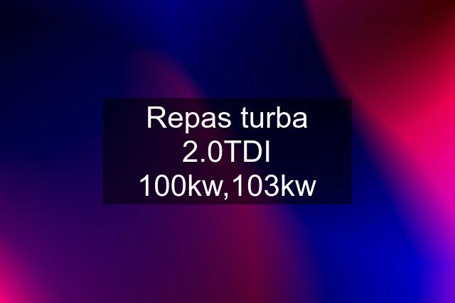 Repas turba 2.0TDI 100kw,103kw