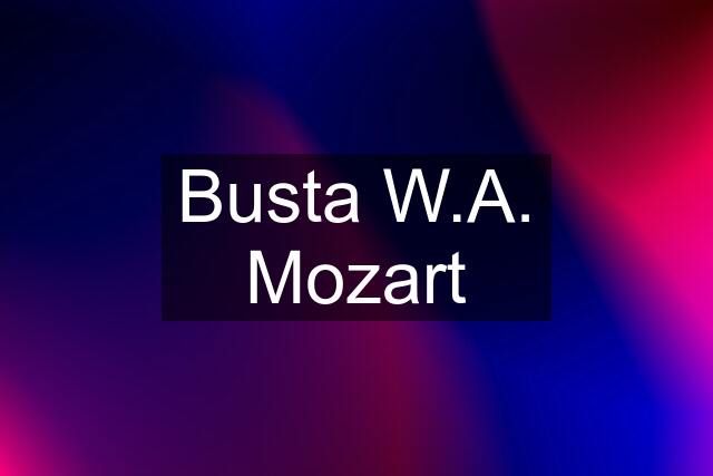 Busta W.A. Mozart