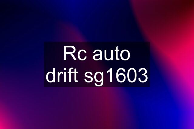 Rc auto drift sg1603