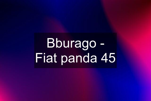 Bburago - Fiat panda 45