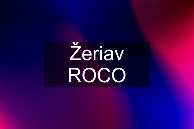 Žeriav ROCO