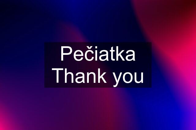 Pečiatka Thank you