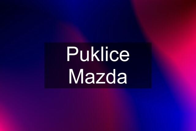 Puklice Mazda