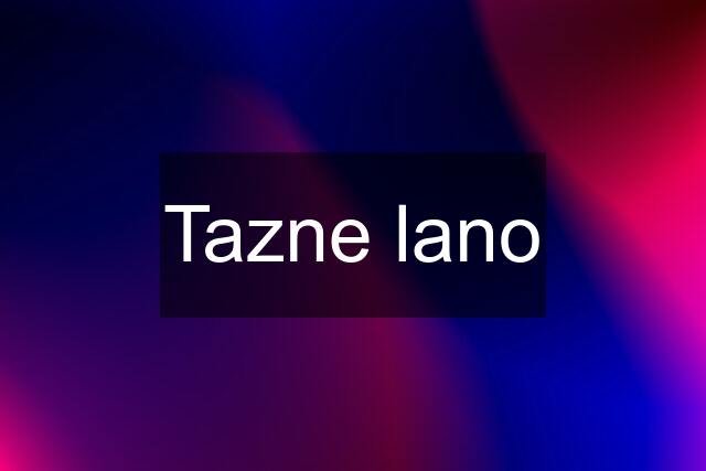 Tazne lano