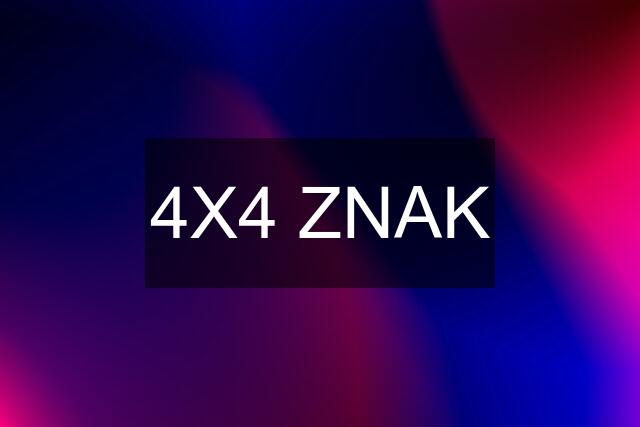 4X4 ZNAK