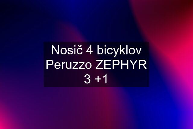 Nosič 4 bicyklov Peruzzo ZEPHYR 3 +1