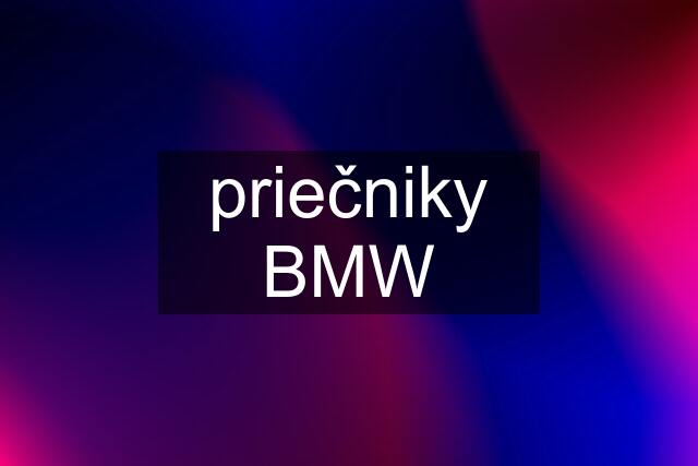 priečniky BMW