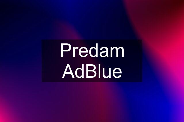 Predam AdBlue