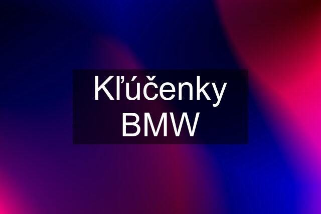 Kľúčenky BMW