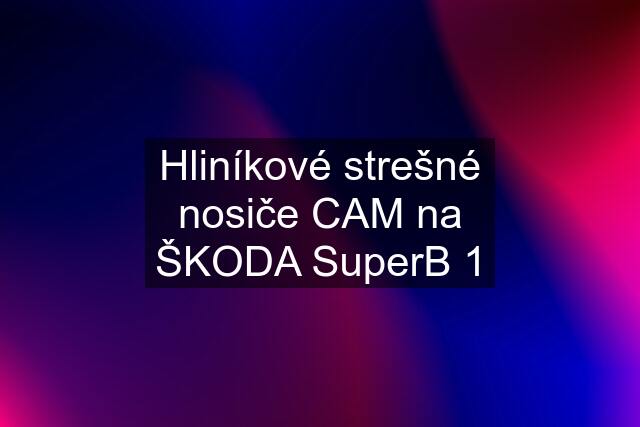 Hliníkové strešné nosiče CAM na ŠKODA SuperB 1